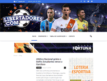 Tablet Screenshot of libertadores.com