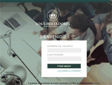 Tablet Screenshot of blackboard.libertadores.edu.co